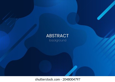 Abstract blue gradient geometric background. Modern background design. Wave liquid shapes composition creative templates. Fit for presentation design. website, basis for banners, wallpapers, brochure
