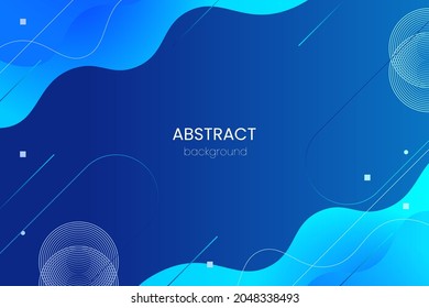 Abstract blue gradient geometric background. Modern background design. Wave liquid shapes composition creative templates. Fit for presentation design. website, basis for banners, wallpapers, brochure