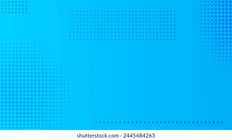 Abstract blue gradient geometric background with dots. Header banner. Bright abstract presentation backdrop. Vector illustration