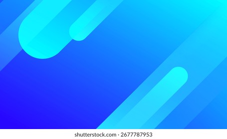 Abstract blue gradient geometric background. It is suitable for posters, flyers, websites, covers, banners, advertising