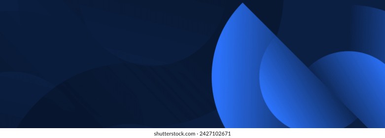 Abstrakter blauer Farbverlauf Geometrischer Banner-Design-Hintergrund.