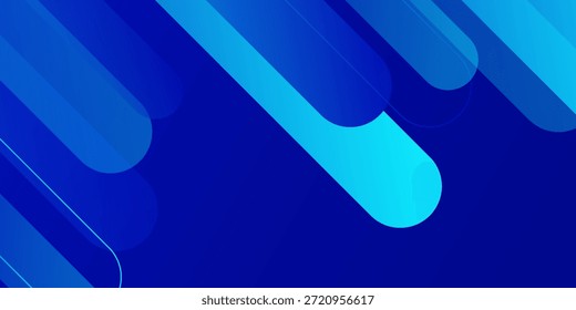 Abstrakte blaue Farbverlauf geometrische dynamische Formen Hintergrund. Dynamisches Klangwellendesign. Modernes Geschäftskonzept - Webpräsentation