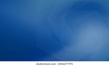 Abstract blue gradient geometric futuristic technology background