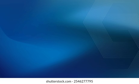 Fondo de tecnología futurista geométrica degradado azul Abstractas