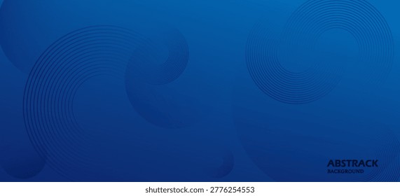 Abstract blue gradient geometric shapes background combining large circles, ripple line details, and smooth gradient tones.