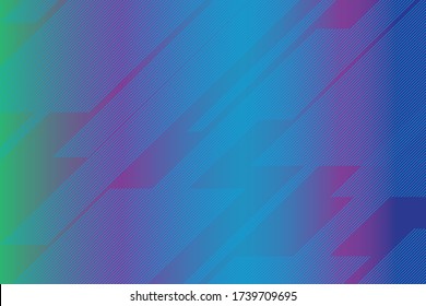 Resumen de fondo de medio tono de gradiente azul con líneas paralelas translúcidas delgadas. Panel futurista. Elemento de diseño para banners web, carteles, tarjetas, fondos de pantalla, sitios web. Ilustración vectorial.