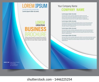 Abstract blue gradient modern annual report flyer Brochure leaflet, the presentation cover, magazine advertising. cover with an abstract background. vector template layout of A4 format