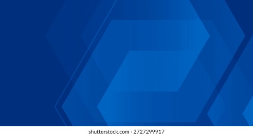 Abstractas gradiente azul moderno hexágono geométrico de fondo brillante. Composición de forma azul hexagonal