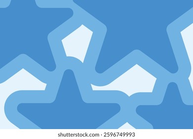 abstract blue gradient pattern with geometric star shapes.