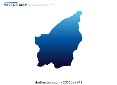 vector map Abstract Blue