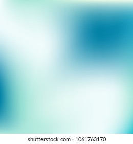 Abstract blue gradient. Smooth blurred background. Website texture backdrop. Plain dreamy design. Mesh background. Abstract modern style. Bright eco gradient. Plain mesh illustration. Blue vector.