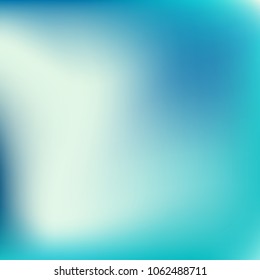 Abstract blue gradient. Smooth blurred background. Website texture backdrop. Plain dreamy design. Mesh background. Abstract modern style. Bright eco gradient. Plain mesh illustration. Blue vector.