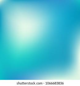Abstract blue gradient. Smooth blurred background. Website texture backdrop. Plain dreamy design. Mesh background. Abstract modern style. Bright eco gradient. Plain mesh illustration. Blue vector.