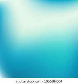 Abstract blue gradient. Smooth blurred background. Website texture backdrop. Plain dreamy design. Mesh background. Abstract modern style. Bright eco gradient. Plain mesh illustration. Blue vector.