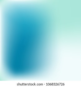 Abstract blue gradient. Smooth blurred background. Website texture backdrop. Plain dreamy design. Mesh background. Abstract modern style. Bright eco gradient. Plain mesh illustration. Blue vector.