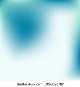 Abstract blue gradient. Smooth blurred background. Website texture backdrop. Plain dreamy design. Mesh background. Abstract modern style. Bright eco gradient. Plain mesh illustration. Blue vector.