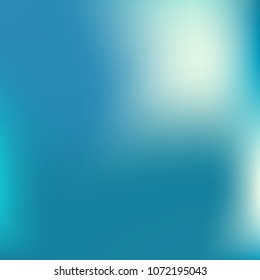 Abstract blue gradient. Smooth blurred background. Website texture backdrop. Plain dreamy design. Mesh background. Abstract modern style. Bright eco gradient. Plain mesh illustration. Blue vector.