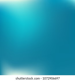 Abstract blue gradient. Smooth blurred background. Website texture backdrop. Plain dreamy design. Mesh background. Abstract modern style. Bright eco gradient. Plain mesh illustration. Blue vector.