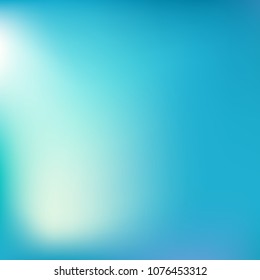 Abstract blue gradient. Smooth blurred background. Website texture backdrop. Plain dreamy design. Mesh background. Abstract modern style. Bright eco gradient. Plain mesh illustration. Blue vector.