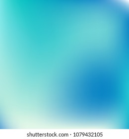 Abstract blue gradient. Smooth blurred background. Website texture backdrop. Plain dreamy design. Mesh background. Abstract modern style. Bright eco gradient. Plain mesh illustration. Blue vector.