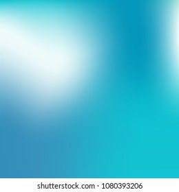 Abstract blue gradient. Smooth blurred background. Website texture backdrop. Plain dreamy design. Mesh background. Abstract modern style. Bright eco gradient. Plain mesh illustration. Blue vector.