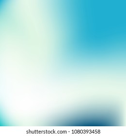 Abstract blue gradient. Smooth blurred background. Website texture backdrop. Plain dreamy design. Mesh background. Abstract modern style. Bright eco gradient. Plain mesh illustration. Blue vector.