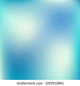 Abstract blue gradient. Smooth blurred background. Website texture backdrop. Plain dreamy design. Mesh background. Abstract modern style. Bright eco gradient. Plain mesh illustration. Blue vector.