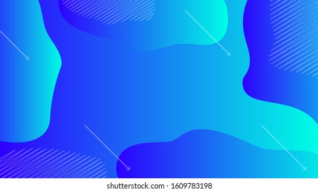 Abstract blue gradient splashes with white lines background. Use for modern design, cover, template, decorated, brochure, flyer.