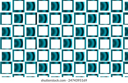 Abstract blue gradient square vector illustration. Repeating pattern for textile, wallpaper, fabric, gift wrapping, etc.