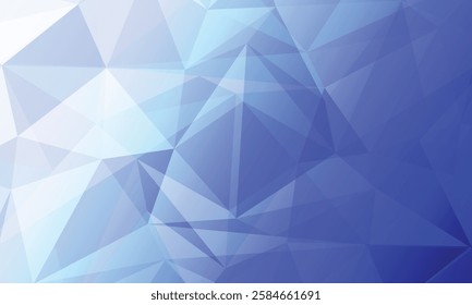 Abstract blue gradient triangle geometric pattern background