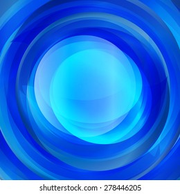 Abstract blue gradient twirl text presentation template