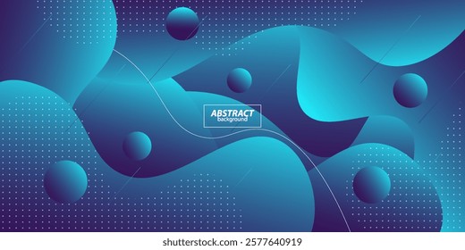 Abstract blue gradient wave background with simple shape elements. Elegant concept. Vector Eps10