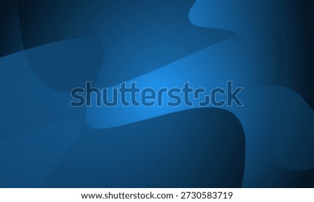 Abstract Blue Gradient Wave with Flowing Smooth Shapes and Colors