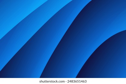 Abstract blue gradient waves creating a smooth, flowing design ideal for backgrounds, presentations, and modern digital themes.