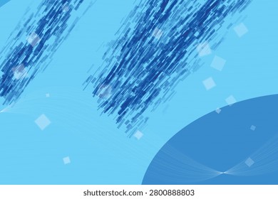 Abstract blue gradient waves with dynamic light streaks and circular reflections bluegradient