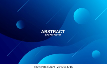 Abstract blue gradient wavy geometric background. Eps10 vector