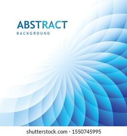 Abstract blue gradients color overlapping shapes with background