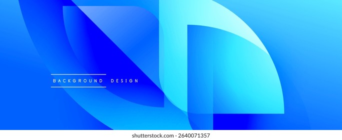 Abstract blue gradients create flowing shapes. Minimal text reads background design. Modern, clean aesthetic suitable for digital use.