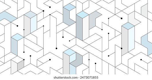 abstract blue gray hexagon. geometric polygon texture background. triangle pattern. architectural concept.