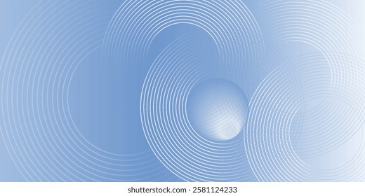 Abstract blue gray modern background with circle elements. 