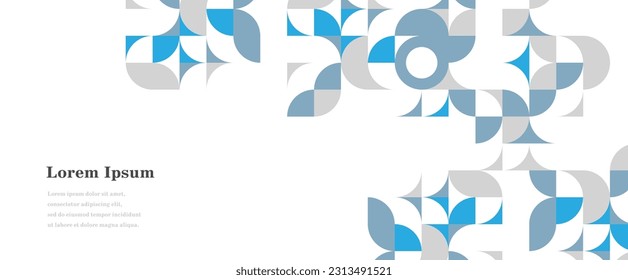redondo gris azul abstracto, fondo geométrico de textura de verano, patrón retro, concepto tradicional