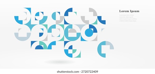 abstrakte blaugraue Runde. geometrischer Kreisstrukturhintergrund. Retro-Muster. traditionelles Konzept.