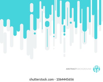 Abstract blue and gray Rounded Lines vertical Halftone Transition background. Vector Illustration