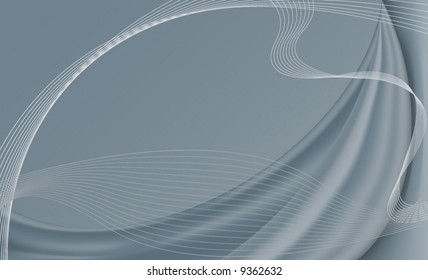Abstract blue gray satin background and wire frames separate layer  Note: This vector file contains gradient meshes only editable in Adobe Illustrator 