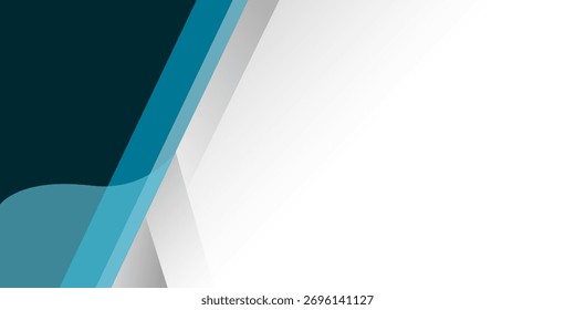 Abstract Blue and gray shape minimalist modern background with white space for text and message. template design	