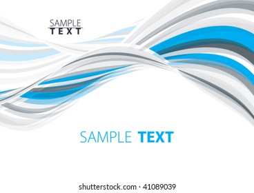 Abstract blue and gray template