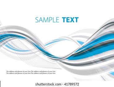 Abstract blue and gray template