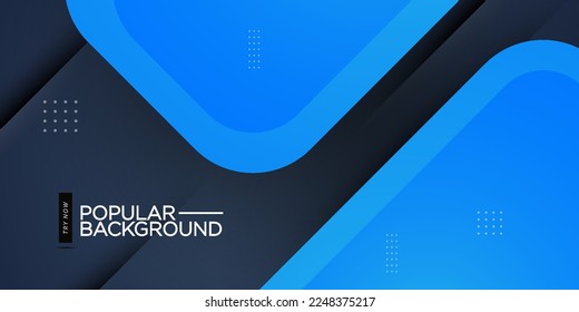 Resumen del triángulo azul y gris sobre el diseño geométrico de color oscuro. ilustración moderna del vector de fondo futurista de papel.vector Eps10