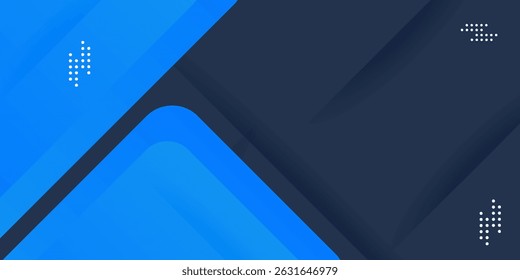 Abstrato triângulo azul e cinza no projeto geométrico de cor escura. papel moderno futurista fundo vetor ilustração