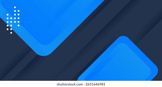 Abstrato triângulo azul e cinza no projeto geométrico de cor escura. papel moderno futurista fundo vetor ilustração